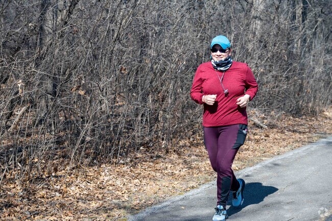 The George Dunne National Forest Preserve trail in Oak Forest, IL has a jogging and bike trail.