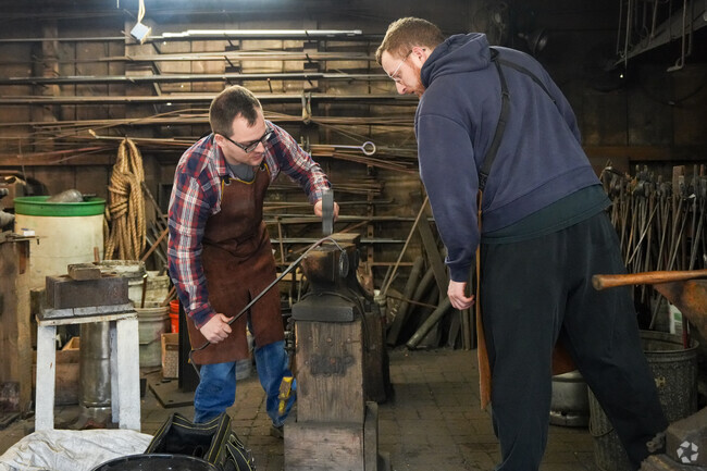 Anyone moving to Gulf Branch can visit the Nature Center to learn from experienced blacksmiths.