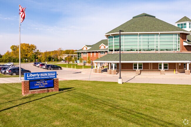 Liberty Middle School is right around the corner from Canton.