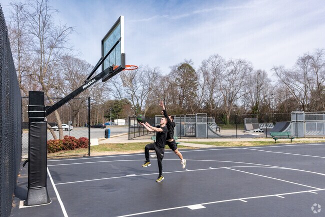 You can enjoy a game of one-on-one at Fourth of July Park in Kernersville.