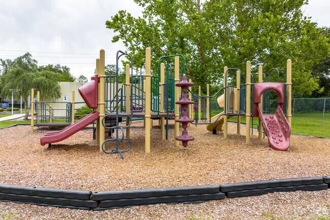 Children can use the playground at Burney Elementary School.