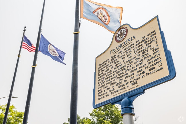 Franconia is a neighborhood full of history in Virginia.