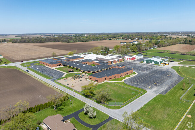 Morgan Township Elementary School aerial.