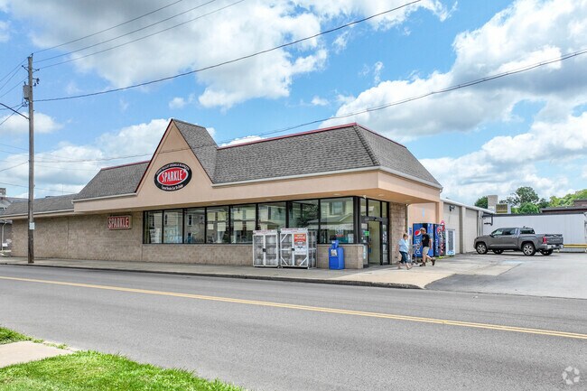 East Palestine residents grocery shop at Sparkle Market.