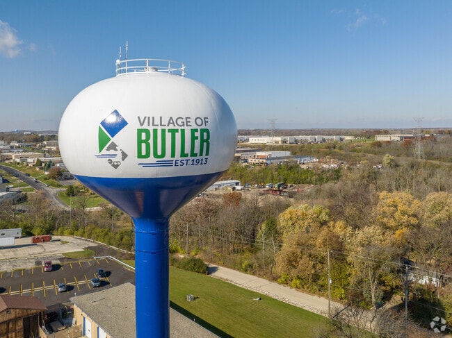 The village of Butler is just minutes from Florist Highlands.