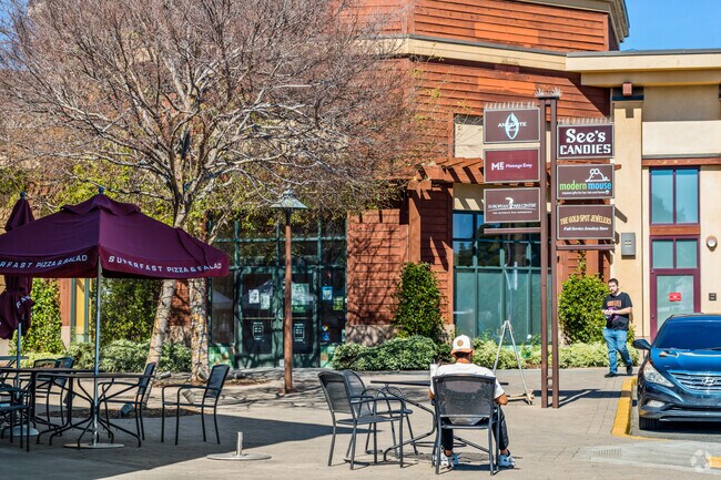South Shore Center visitor enjoys a peaceful outdoor respite near Toler Heights.