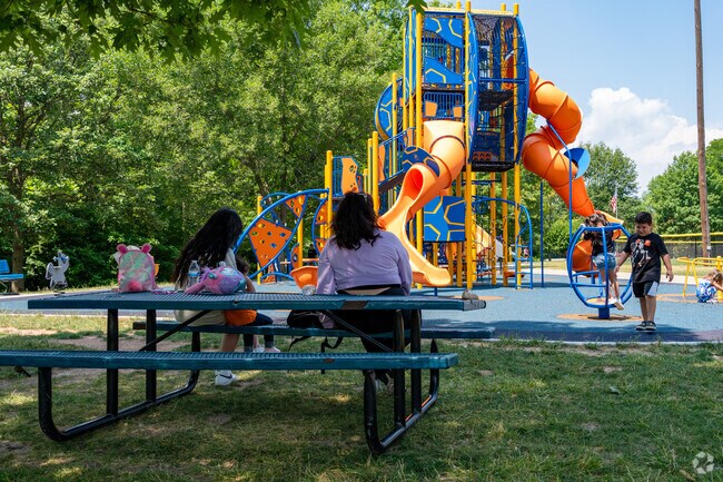 Armstrong Park has everything from playgrounds, walking trails, and sports courts.