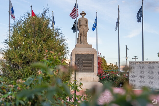 War Memorial Park's World War I monument honors the fallen soldiers of Ladd.
