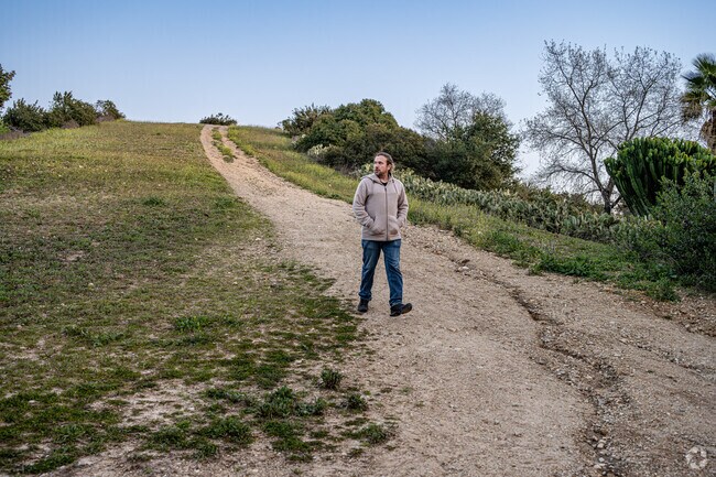 Nearby Hellman Park trail is a good quiet alternative to the very active South San Gabriel resident.