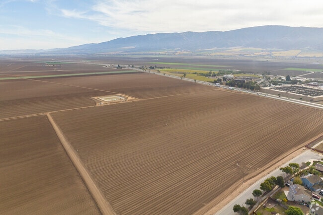 Aerial view of land in Gonzales suitable for agriculture or residential development.