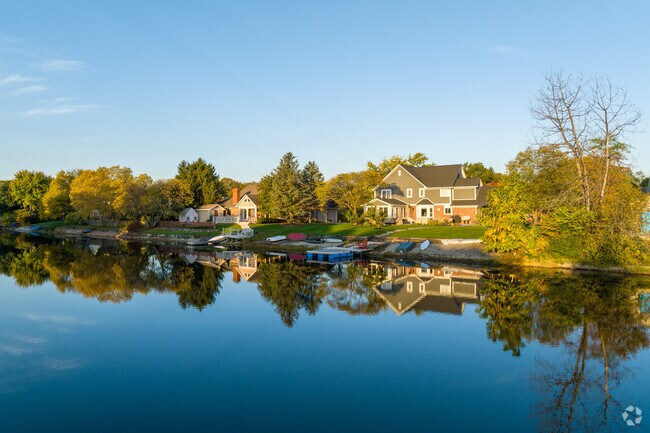 Lakefront homes in Westfield offer tranquil living with water activities at your doorstep.