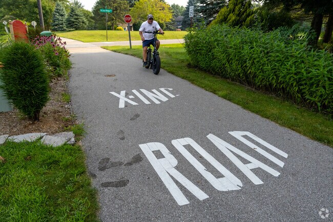Wide bike paths offer Pittsfield Township residents a healthy and fun way to get around.