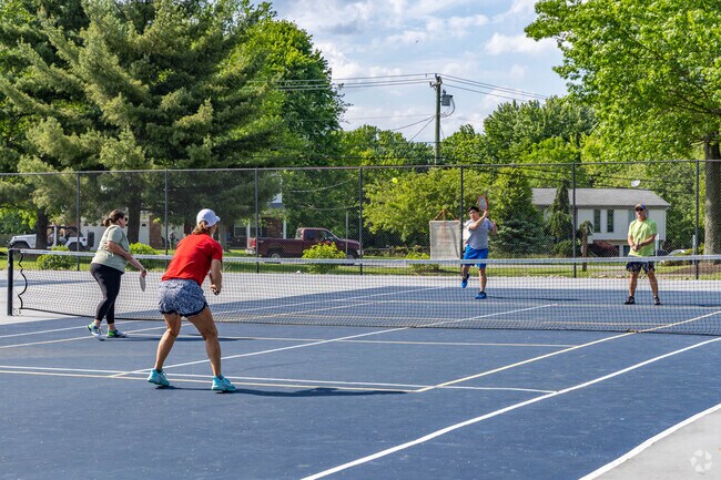 Mount Carmel residents are active and often found playing pickleball.