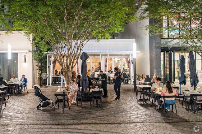 Many Coral Gables Section residents head over to Gerald Avenue in Coral Gables, Florida, for dinner and nightlife.