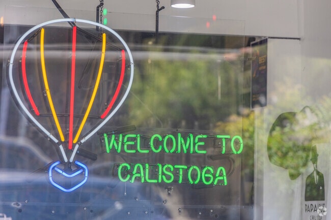Early mornings in Calistoga can be greeted by hot air balloon travelers touring the Napa Valley from the air.