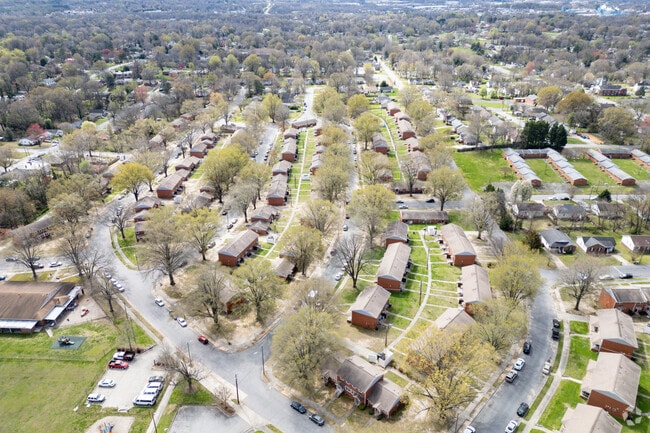 Observing Benjamin Benson's downtown from above.