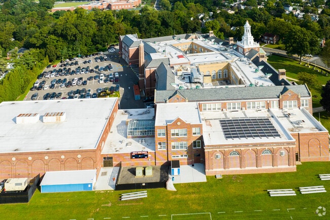John L Miller North High School has a big parking lot for visitors and teachers