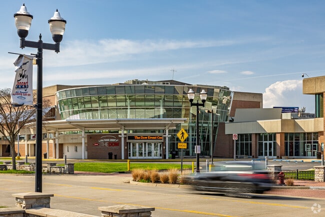 The Dow Event Center near Northeast hosts regular events such as concerts and performances.