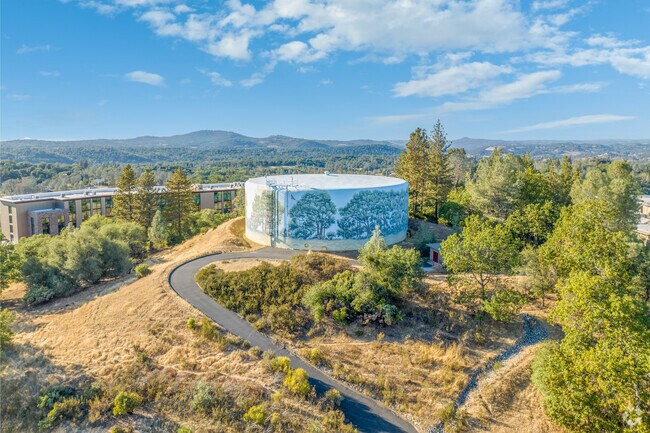 Residents enjoy the water tower that sits on top of the hill overlooking Shingle Springs.