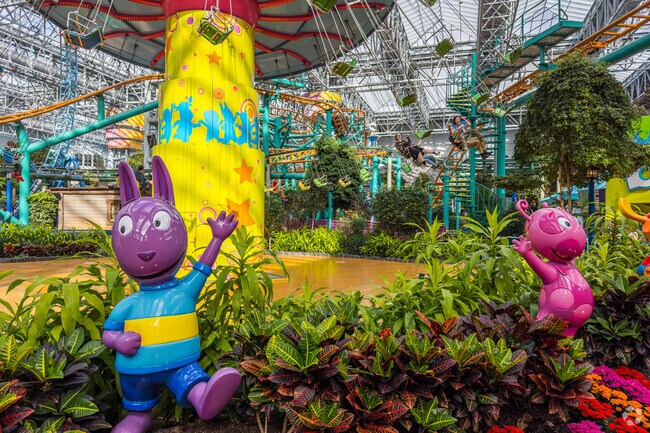 The Nickelodeon theme park has several different rides for exciting experiences.