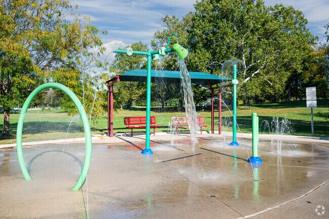 Kids love to cool off at Shoaff Park's splash pad.