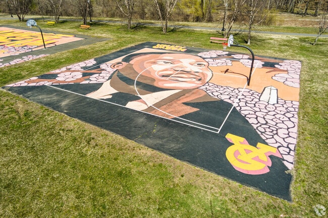 MLK basketball court at Oxon Run Park.
