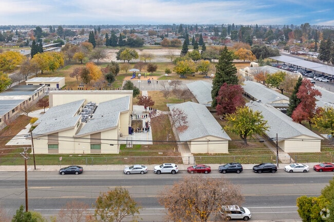 Buildings at Wilson Elementary School in Fresno.