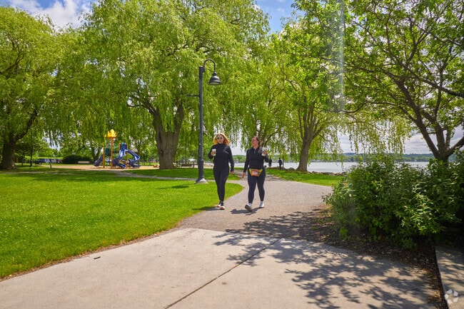 There are plenty of walking trails along Canandaigua Lake.