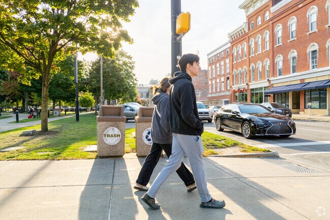 Downtown Erie is in the midst of an urban revitalization near Mercyhurst.