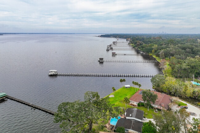Residents of Monclair enjoy waterfront views and private docks.