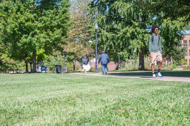 Open green space can be found throughout the Indiana State University campus.