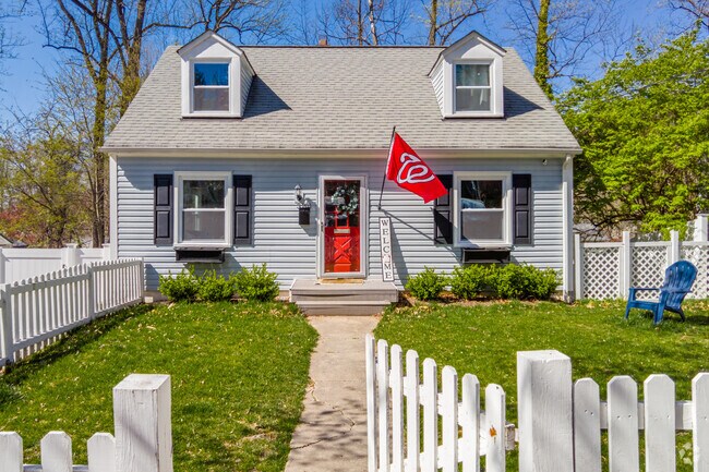 Charming Cape Cod homes sit along the streets of South Kensington, epitomizing timeless elegance.