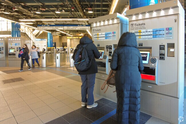 The Beachmont T stop is a great way to hop on the Blue Line and get into the city quickly.