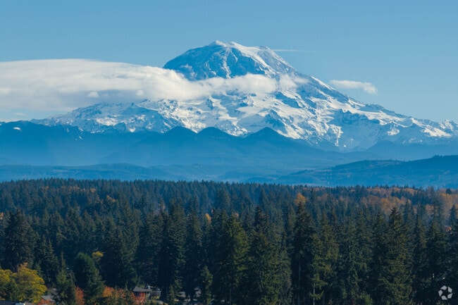 Mt. Rainier can be seen from all over Puyallup.
