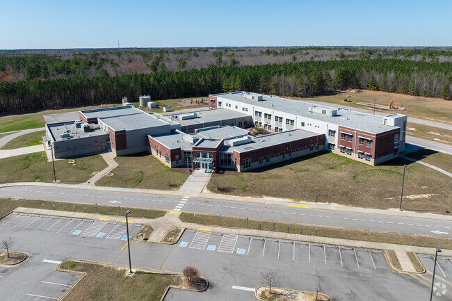 An aerial view of North Elementary School.