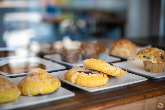 Enjoy a deilicious pastry and a cup of coffee at one of many coffee shops in High Point.