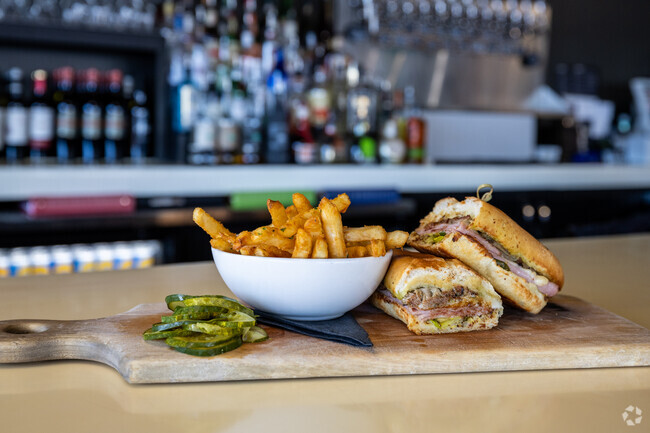 Enjoy the tasty 712 cubano at 712 Eat + Drink in the South Side.