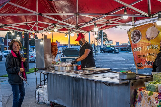 Street vendors in Harbor City offer quick bites for locals on the go.