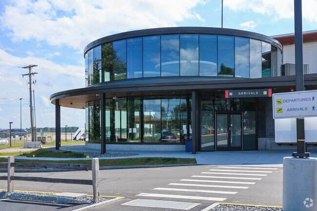 Exterior of Portsmouth International Airport, 32 miles from New Durham.