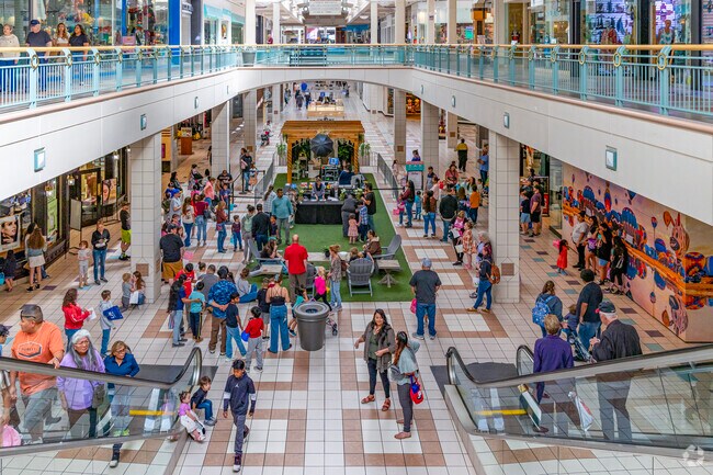 Families gather for the annual Easter Egg Hunt located in Cottonwood Mall.