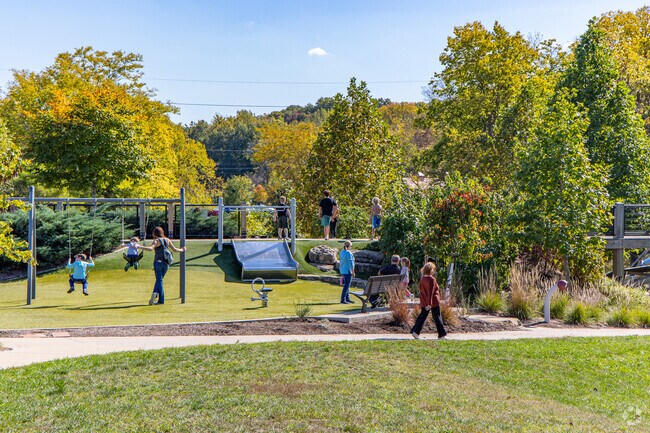 There's plenty of outside activities for the children to enjoy at Veteran’s Tribute Park.