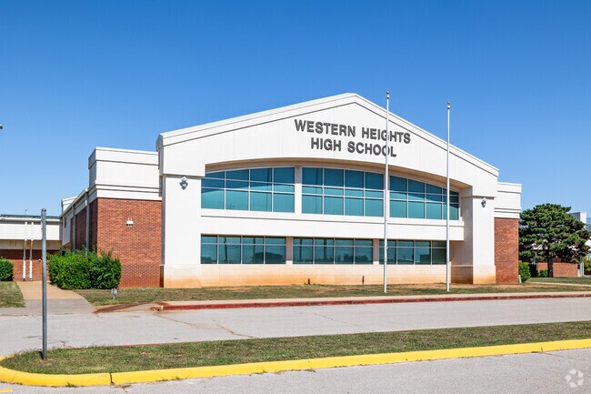 Western Heights High School has a large campus.