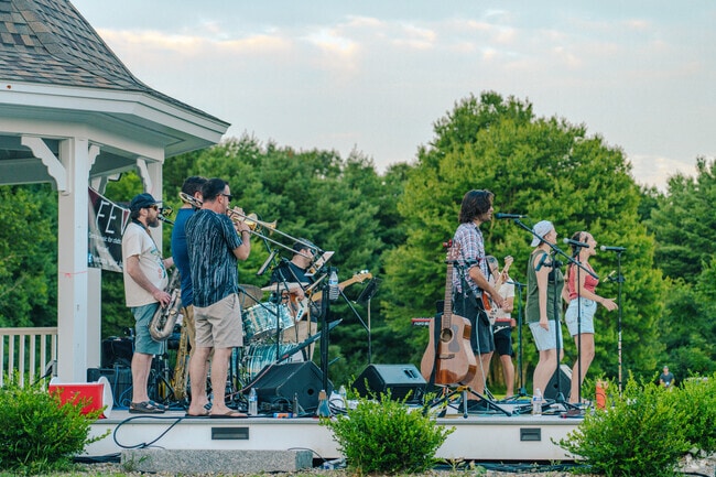 Fever plays for a large crowd at the Wilbraham's Summer Concert Series.