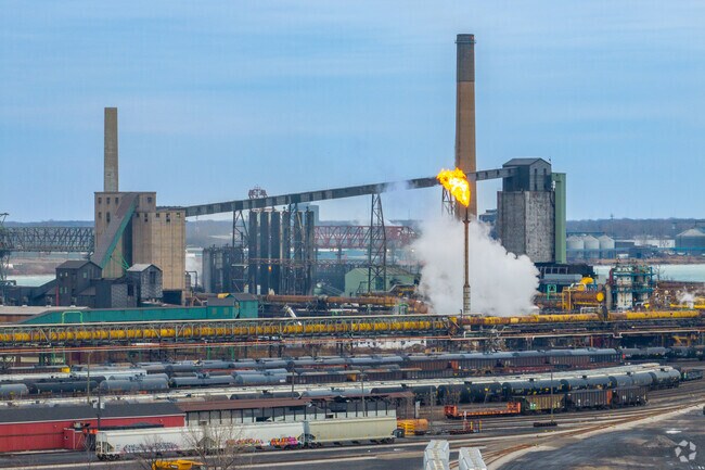 Industry on Zug Island provides jobs to Delray residents.