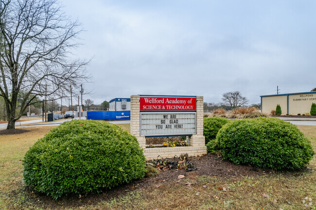 Sign for Wellford Academy of Science and Technology