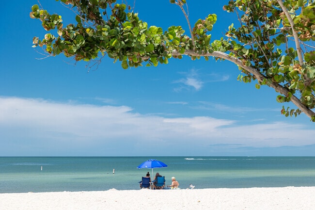 Bonita Beach Park is a long white sand beach on the verdant waters of the Gulf.