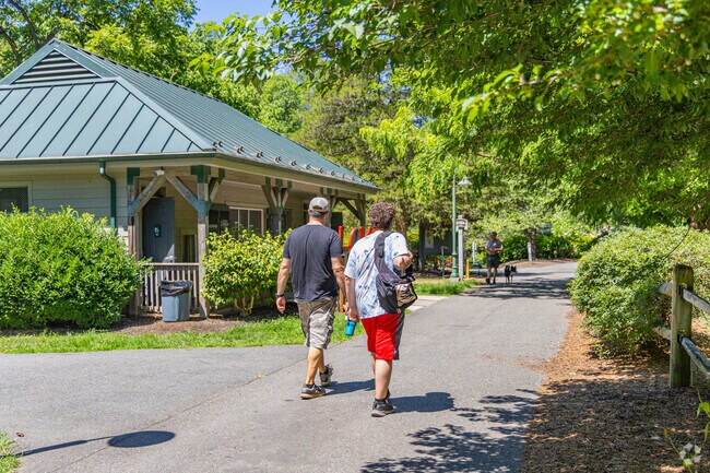 Montview locals explore the scenic trails at Blackwater Creek Natural Area in Lynchburg, VA.