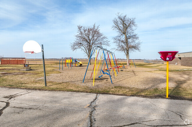 The outdoor play space is great for recess and outdoor physical education.
