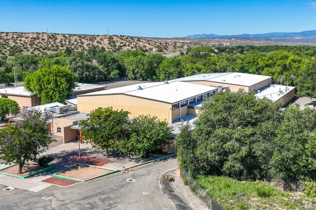Pojoaque Middle School has a large gymnasium for student athletes.
