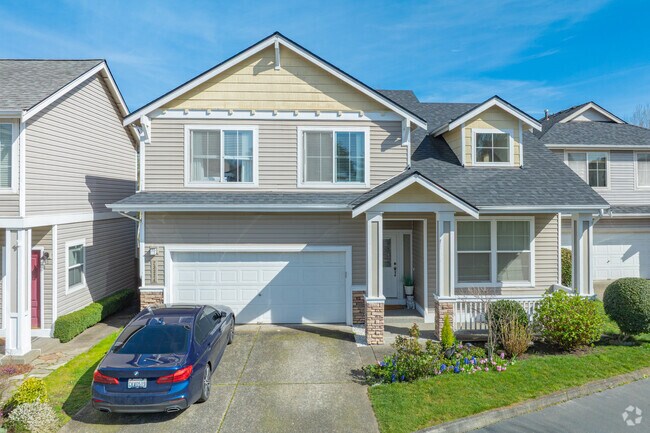 Some residential lanes in The Lakes feature newly built craftsman homes.